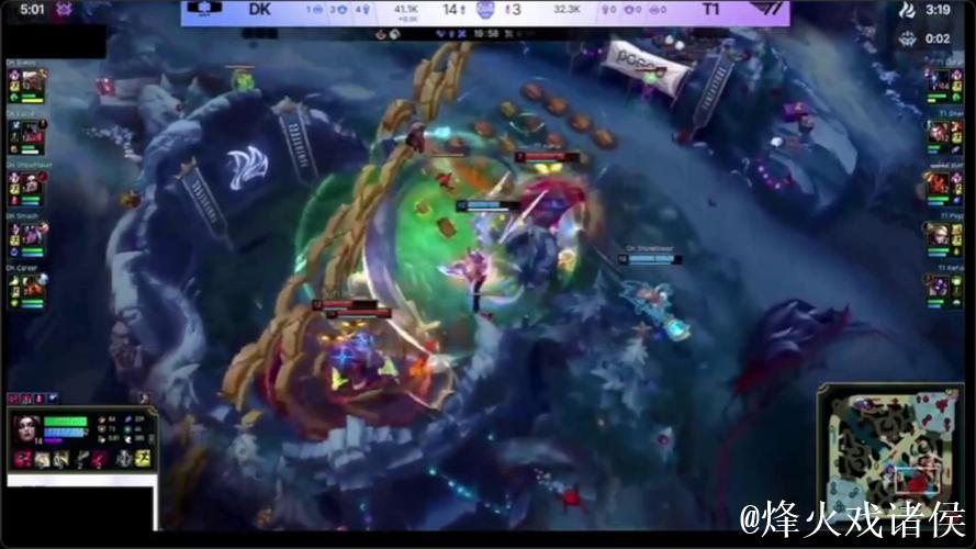 Siwoo安蓓萨三杀收割残局，DK小龙团2换5团灭T1